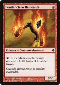 Flamekin Brawler (Spanish) - "Pendenciero llameante" from Magic Encyclopedia 2011 (Salvat)