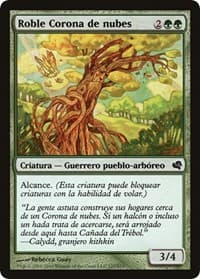 Cloudcrown Oak (Spanish) - "Roble Corona de nubes" from Magic Encyclopedia 2011 (Salvat)