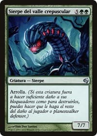 Duskdale Wurm (Spanish) - "Sierpe del valle crepuscular" from Magic Encyclopedia 2011 (Salvat)