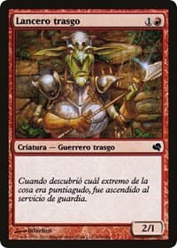 Goblin Piker (Spanish) - "Lancero trasgo" from Magic Encyclopedia 2011 (Salvat)