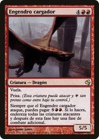 Hellkite Charger (Spanish) - "Engendro cargador" from Magic Encyclopedia 2011 (Salvat)