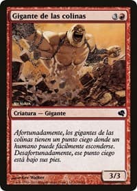 Hill Giant (Spanish) - "Gigante de las colinas" from Magic Encyclopedia 2011 (Salvat)