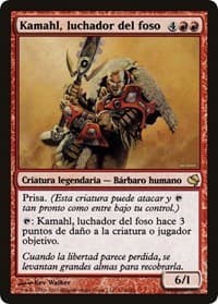 Kamahl, Pit Fighter (Spanish) - "Kamahl, luchador del foso" from Magic Encyclopedia 2011 (Salvat)