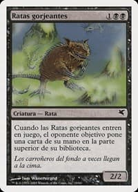 Chittering Rats (Spanish) - "Ratas gorjeantes" (A19) from Magic Encyclopedia 2005 (Salvat/Hachette)