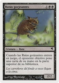 Chittering Rats (Spanish) - "Ratas gorjeantes" (A54) from Magic Encyclopedia 2005 (Salvat/Hachette)