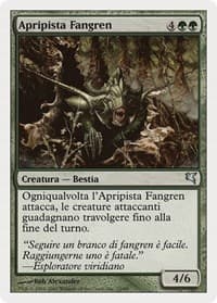 Fangren Pathcutter (Italian) - "Apripista Fangren" (K15) from Magic Encyclopedia 2005 (Salvat/Hachette)