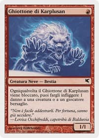 Karplusan Wolverine (Italian) - "Ghiottone di Karplusan" from Magic Encyclopedia 2005 (Salvat/Hachette)