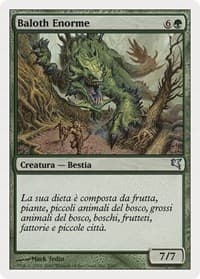 Enormous Baloth (Italian) - "Baloth Enorme" (K2) from Magic Encyclopedia 2005 (Salvat/Hachette)