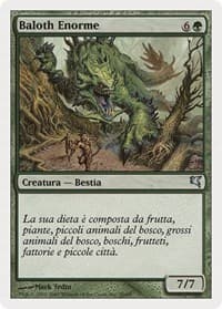 Enormous Baloth (Italian) - "Baloth Enorme" (K50) from Magic Encyclopedia 2005 (Salvat/Hachette)