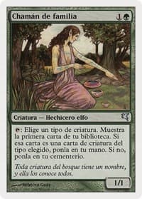 Bloodline Shaman (Spanish) - "Chamán de familia" from Magic Encyclopedia 2005 (Salvat/Hachette)