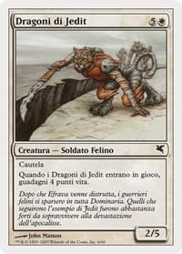 Jedit's Dragoons (Italian) - "Dragoni di Jedit" from Magic Encyclopedia 2005 (Salvat/Hachette)