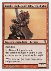 Kamahl, Pit Fighter (Italian) - "Kamahl, Combattente dell'Arena" from Magic Encyclopedia 2005 (Salvat/Hachette)