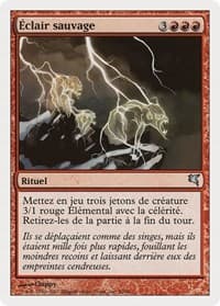Feral Lightning (French) - "Eclair sauvage" (I50) from Magic Encyclopedia 2005 (Salvat/Hachette)