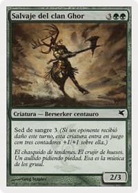 Skarrg, the Rage Pits (Spanish) - "Salvaje del clan Ghor" (I29) from Magic Encyclopedia 2005 (Salvat/Hachette)