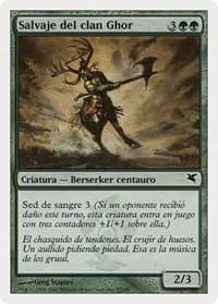 Skarrg, the Rage Pits (Spanish) - "Salvaje del clan Ghor" (I55) from Magic Encyclopedia 2005 (Salvat/Hachette)