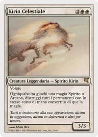 Celestial Kirin (Italian) - "Kirin Celestiale" from Magic Encyclopedia 2005 (Salvat/Hachette)