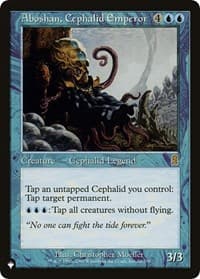 Aboshan, Cephalid Emperor from The List Reprints
