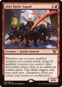 Akki Battle Squad from Commander: Kamigawa: Neon Dynasty