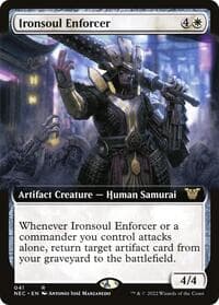 Ironsoul Enforcer (Extended Art) from Commander: Kamigawa: Neon Dynasty