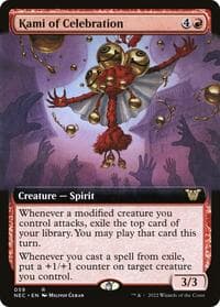 Kami of Celebration (Extended Art) from Commander: Kamigawa: Neon Dynasty
