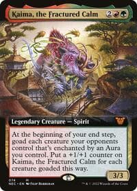 Kaima, the Fractured Calm (Extended Art) from Commander: Kamigawa: Neon Dynasty