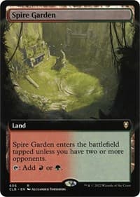Spire Garden (Extended Art) from Commander Legends: Battle for Baldur's Gate