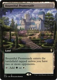 Bountiful Promenade (Extended Art) from Commander Legends: Battle for Baldur's Gate