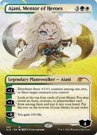 Ajani, Mentor of Heroes (Borderless) from Secret Lair Drop Series