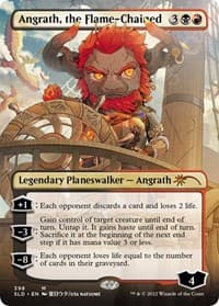 Angrath, the Flame-Chained (Borderless) from Secret Lair Drop Series