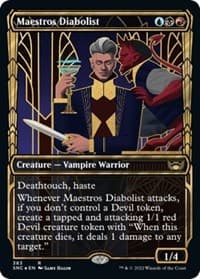 Maestros Diabolist (Gilded Foil) from Streets of New Capenna