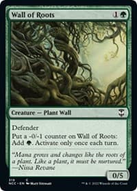 Wall of Roots from Commander: Streets of New Capenna