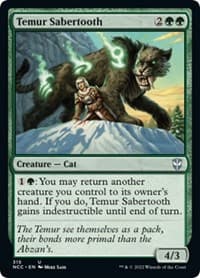 Temur Sabertooth from Commander: Streets of New Capenna