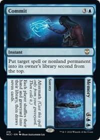 Commit // Memory from Commander: Streets of New Capenna