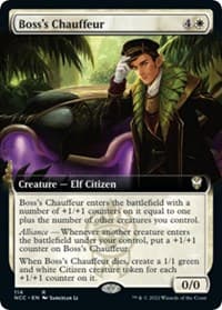 Boss's Chauffeur (Extended Art) from Commander: Streets of New Capenna