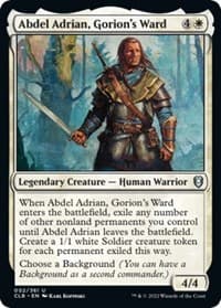Abdel Adrian, Gorion's Ward from Commander Legends: Battle for Baldur's Gate