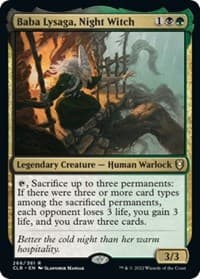 Baba Lysaga, Night Witch from Commander Legends: Battle for Baldur's Gate