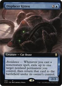 Displacer Kitten (Extended Art) from Commander Legends: Battle for Baldur's Gate