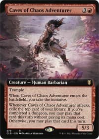 Caves of Chaos Adventurer (Extended Art) from Commander Legends: Battle for Baldur's Gate