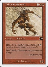 Talruum Minotaur from Classic Sixth Edition