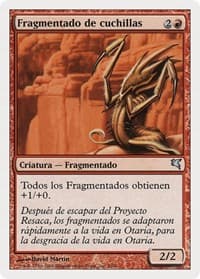 Blade Sliver (Spanish) - "Fragmentado de cuchillas" from Magic Encyclopedia 2005 (Salvat/Hachette)