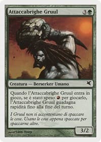 Gruul Scrapper (Italian) - "Attaccabrighe Gruul" from Magic Encyclopedia 2005 (Salvat/Hachette)