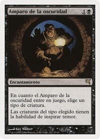 Cover of Darkness (Spanish) - "Amparo de la oscuridad" from Magic Encyclopedia 2005 (Salvat/Hachette)