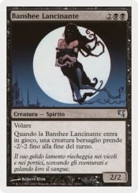 Keening Banshee (Italian) - "Banshee Lancinante" from Magic Encyclopedia 2005 (Salvat/Hachette)