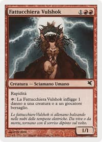Vulshok Sorcerer (Italian) - "Fattucchiera Vulshok" from Magic Encyclopedia 2005 (Salvat/Hachette)