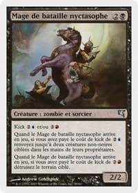 Nightscape Battlemage (French) - "Mage de bataille nyctasophe" from Magic Encyclopedia 2005 (Salvat/Hachette)