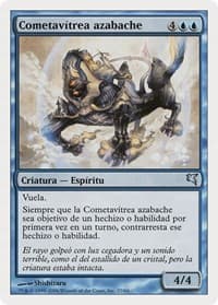 Jetting Glasskite (Spanish) - "Cometavítrea azabache" from Magic Encyclopedia 2005 (Salvat/Hachette)