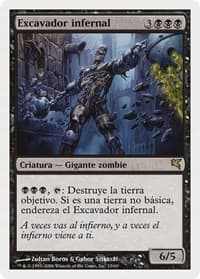 Helldozer (Spanish) - "Excavador infernal" from Magic Encyclopedia 2005 (Salvat/Hachette)