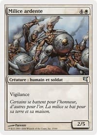 Ardent Militia (French) - "Milice ardente" from Magic Encyclopedia 2005 (Salvat/Hachette)