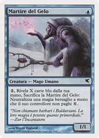 Martyr of Frost (Italian) - "Martire del Gelo" from Magic Encyclopedia 2005 (Salvat/Hachette)