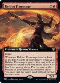 Keldon Flamesage (Extended Art) from Dominaria United
